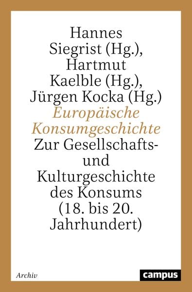 Produktbild: Europ&auml;ische Konsumgeschichte