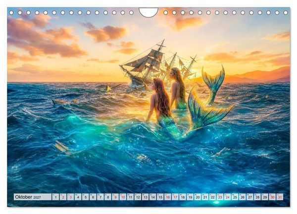 Produktbild: Sirenen - die unheimliche Verlockung (Wandkalender 2027 DIN A4 quer), CALVENDO Monatskalender