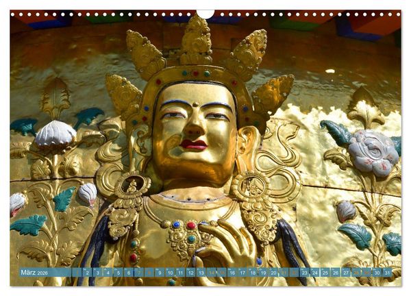 Produktbild: Mystische Wesen &ndash; Buddhistische Kunst im Himalaya (Wandkalender 2026 DIN A3 quer), CALVENDO Monatskalender