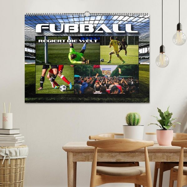 Produktbild: Fu&szlig;ball regiert die Welt (Wandkalender 2026 DIN A2 quer), CALVENDO Monatskalender