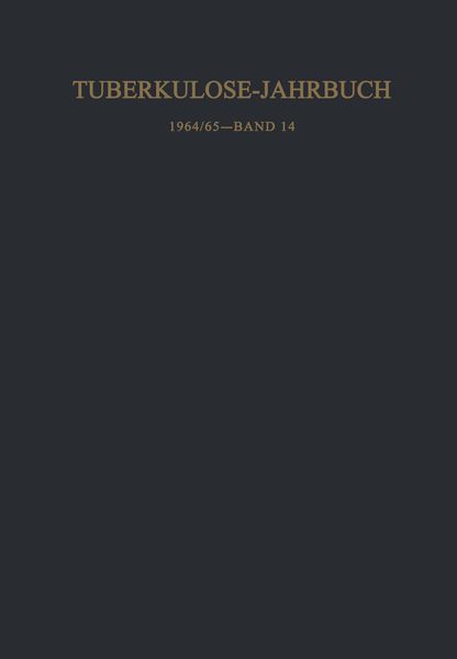 Produktbild: Tuberkulose-Jahrbuch