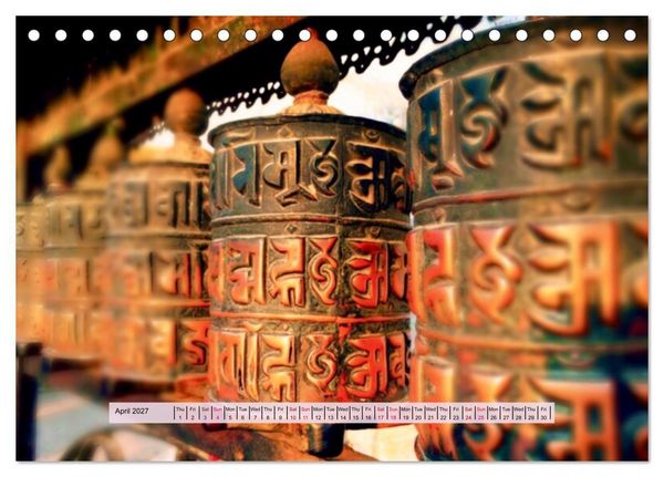 Produktbild: Spiritual Light of Asia (Desk Calendar 2027 DIN A5 landscape), CALVENDO 12 Month DeskCalendar