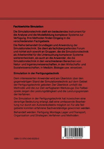 Produktbild: Simulation in der Fertigungstechnik