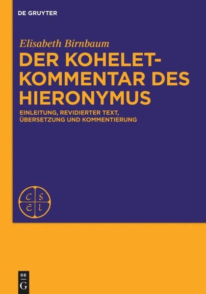 Produktbild: Der Koheletkommentar des Hieronymus