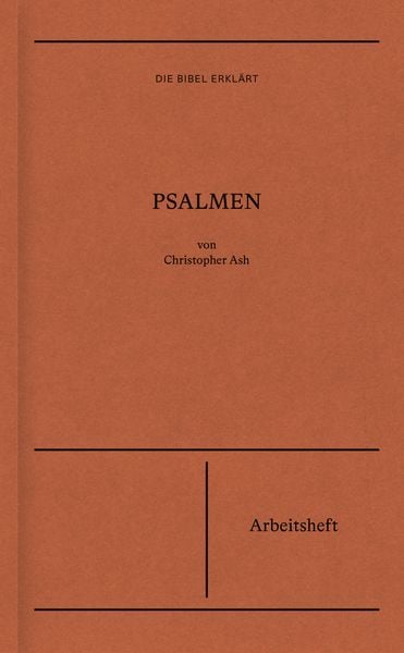 Produktbild: Psalmen | Arbeitsheft (Die Bibel erkl&auml;rt)
