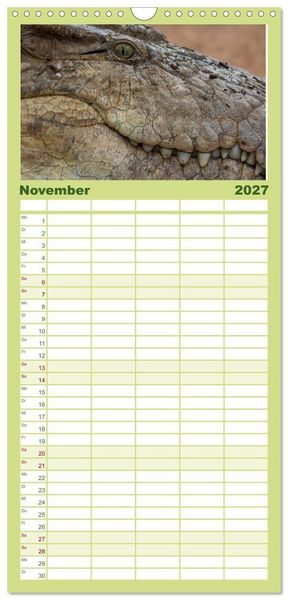 Produktbild: Familienplaner 2027 - Emotionale Momente: Afrika Wildlife. Part 3. mit 5 Spalten (Wandkalender, 21 x 45 cm) CALVENDO