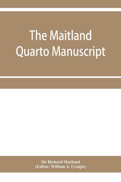 Produktbild: The Maitland quarto manuscript