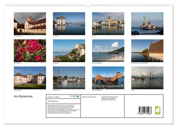 Produktbild: Am Bodensee (hochwertiger Premium Wandkalender 2026 DIN A2 quer), Kunstdruck in Hochglanz