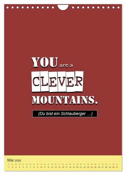 Produktbild: Nix als DENGLISCH (Wandkalender 2026 DIN A4 hoch), CALVENDO Monatskalender