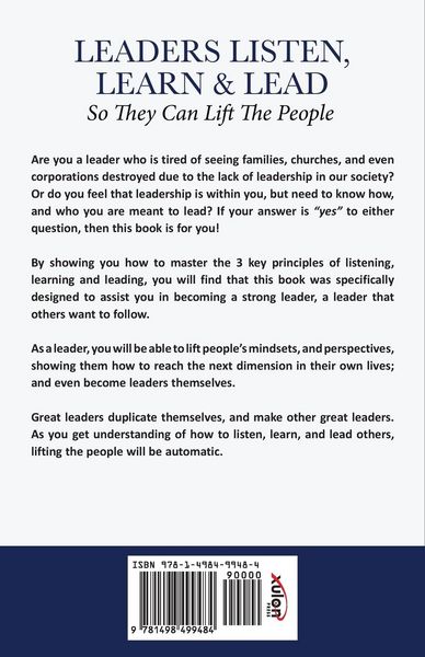 Produktbild: Leaders Listen, Learn and Lead