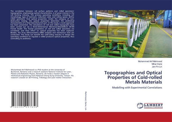 Produktbild: Topographies and Optical Properties of Cold-rolled Metals Materials