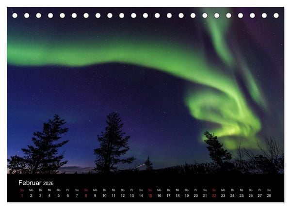 Produktbild: Nordlichter (Tischkalender 2026 DIN A5 quer), CALVENDO Monatskalender