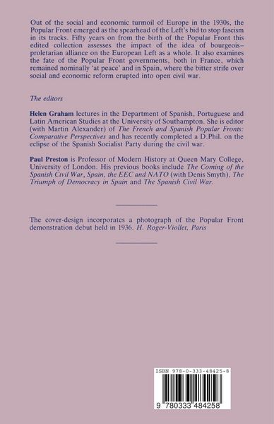 Produktbild: The Popular Front in Europe