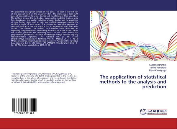 Produktbild: The application of statistical methods to the analysis and prediction