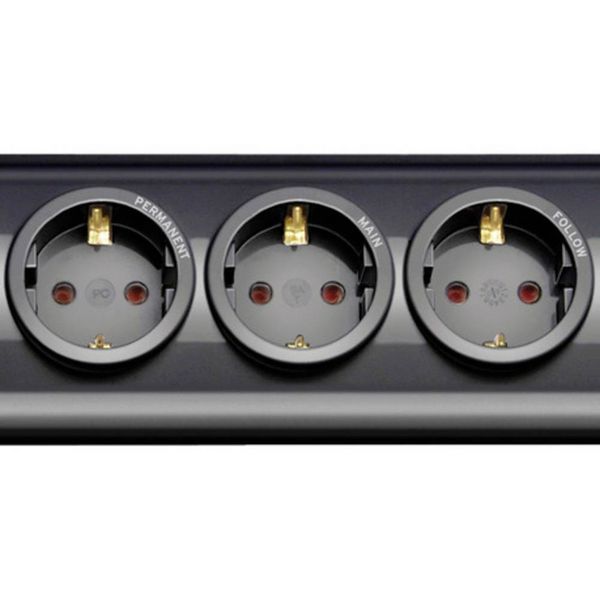 Produktbild: Brennenstuhl 1153300477 Main/Follow-Steckdosenleiste 7fach Schwarz Schutzkontakt 1St.