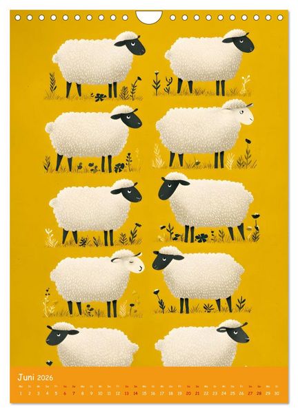 Produktbild: Folk Art Seasons (Wandkalender 2026 DIN A4 hoch), CALVENDO Monatskalender