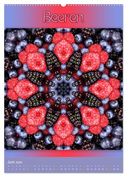 Produktbild: Kulinarische Mandalas (Wandkalender 2026 DIN A2 hoch), CALVENDO Monatskalender