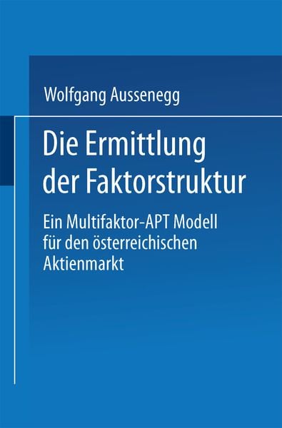 Produktbild: Die Ermittlung der Faktorstruktur