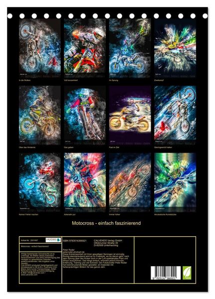 Produktbild: Motocross - einfach faszinierend (Tischkalender 2026 DIN A5 hoch), CALVENDO Monatskalender