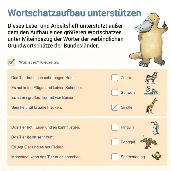 Produktbild: Lesen mit Rico Schnabel, Heft 5: Einfache Texte