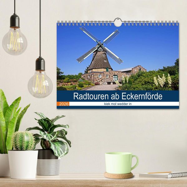 Produktbild: Radtouren ab Eckernf&ouml;rde (Wandkalender 2026 DIN A4 quer), CALVENDO Monatskalender