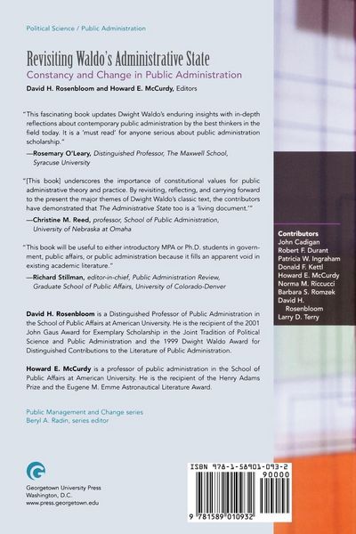 Produktbild: Revisiting Waldo's Administrative State