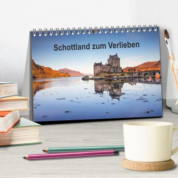 Produktbild: Schottland zum Verlieben (Tischkalender 2026 DIN A5 quer), CALVENDO Monatskalender