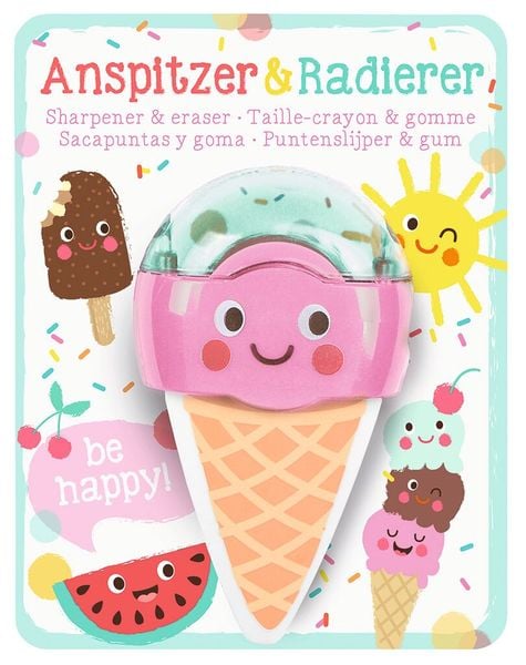 Produktbild: Be happy Anspitzer & Radierer