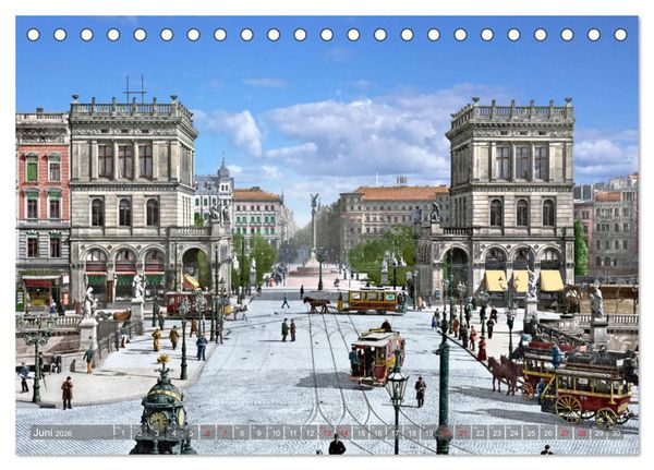Produktbild: Berlin zur Kaiserzeit &ndash; Fotos neu restauriert und detailkoloriert (Tischkalender 2026 DIN A5 quer), CALVENDO Monatskalender