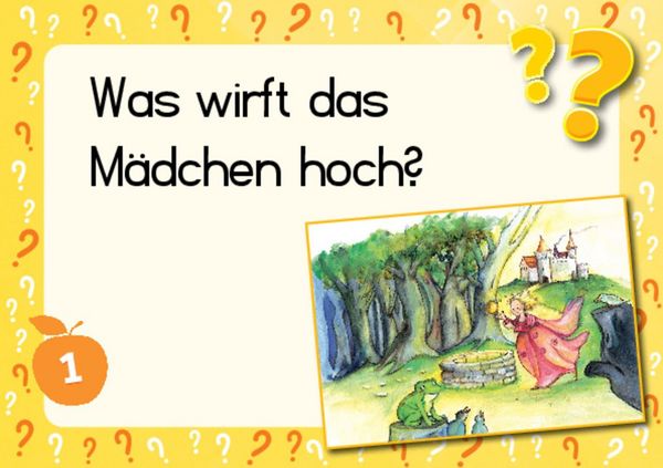 Produktbild: Lesen &uuml;ben mit Bilderr&auml;tseln zum Froschk&ouml;nig. 34 Bildkarten zur Lesef&ouml;rderung