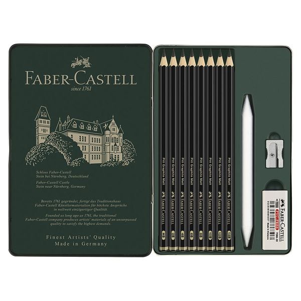 Produktbild: Faber-Castell Pitt Graphite Matt Set, 11er Metalletui