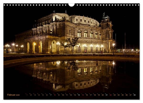 Produktbild: Eine Nacht in Dresden (Wandkalender 2026 DIN A3 quer), CALVENDO Monatskalender