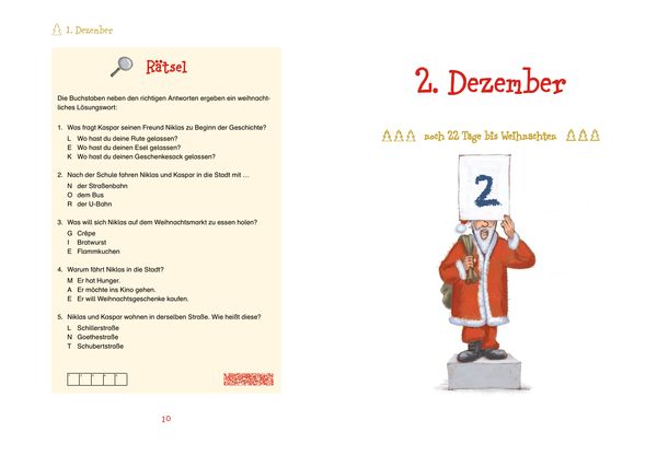 Produktbild: Advent, Advent, ein Gauner rennt. Ein Krimi-Adventskalender-Buch