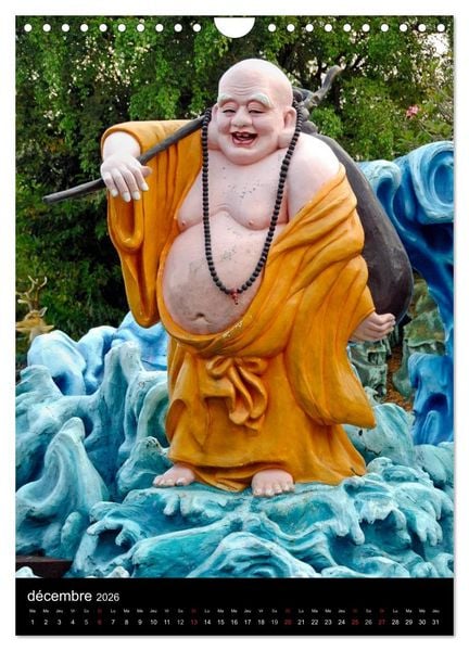 Produktbild: Bouddha Portraits du Sage (Calendrier mural 2026 DIN A4 horizontal), CALVENDO calendrier mensuel