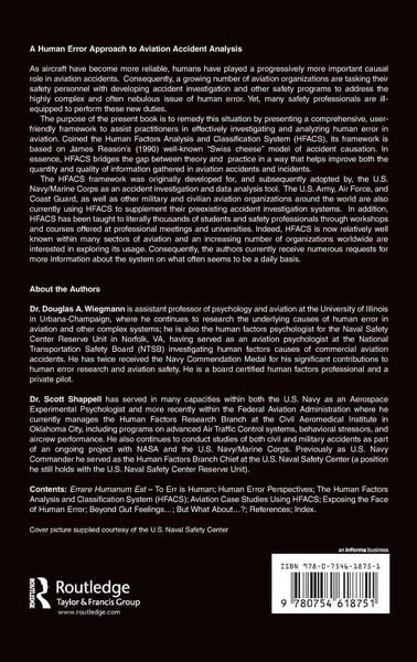 Produktbild: A Human Error Approach to Aviation Accident Analysis