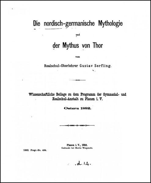 Produktbild: Die nordisch-germanische Mythologie und der Mythos von Thor.
