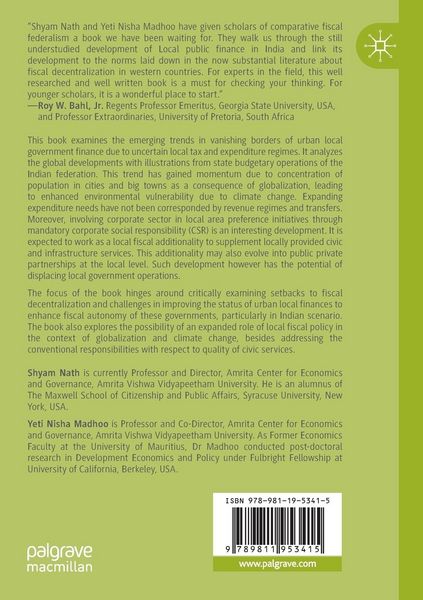 Produktbild: Vanishing Borders of Urban Local Finance