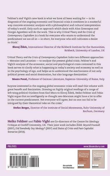 Produktbild: Critical Theory and the Crisis of Contemporary Capitalism