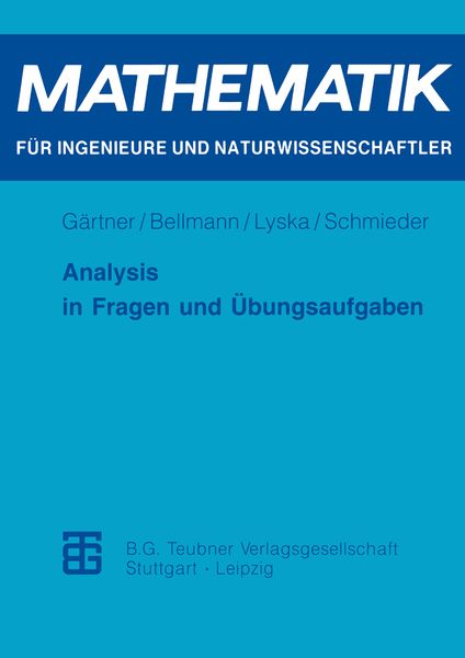 Produktbild: Analysis in Fragen und &Uuml;bungsaufgaben