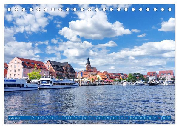 Produktbild: An der Mecklenburgischen Seenplatte Malchow und Waren/M&uuml;ritz (Tischkalender 2026 DIN A5 quer), CALVENDO Monatskalender