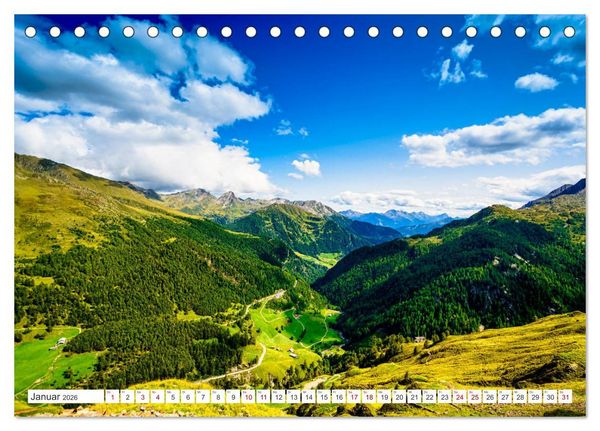 Produktbild: ALPENP&Auml;SSE &Ouml;sterreich - Schweiz - Italien (Tischkalender 2026 DIN A5 quer), CALVENDO Monatskalender