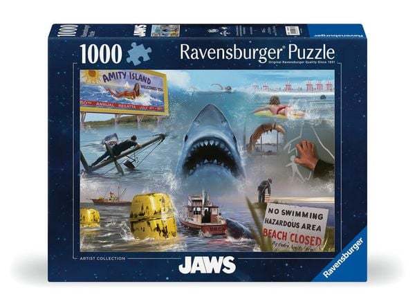 Produktbild: Erwachsenenpuzzle 1000 Teile - Der wei&szlig;e Hai - Jaws