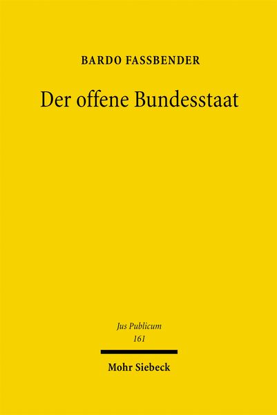 Produktbild: Der offene Bundesstaat