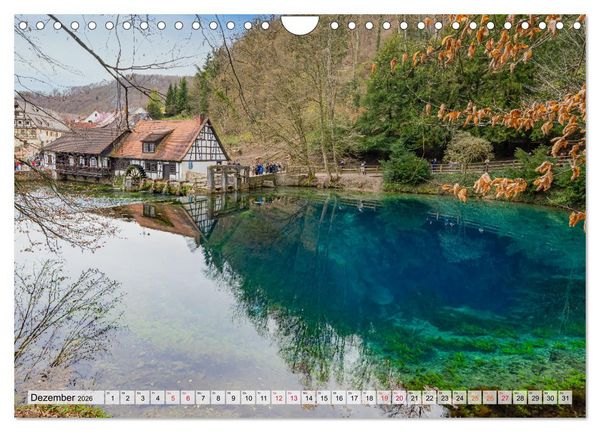 Produktbild: Blaubeuren Impressionen (Wandkalender 2026 DIN A4 quer), CALVENDO Monatskalender