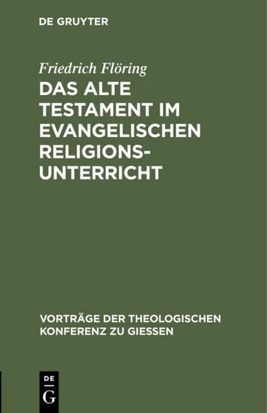 Produktbild: Das Alte Testament im evangelischen Religionsunterricht