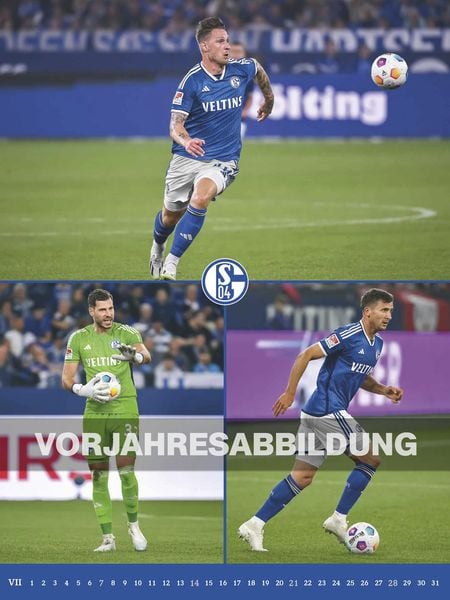 'FC Schalke 04 2025 - Poster-Kalender-XL - Fußball-Kalender - Fan-Kalender - 48x64 - Sport 