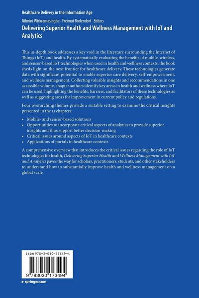 Produktbild: Delivering Superior Health and Wellness Management with IoT and Analytics