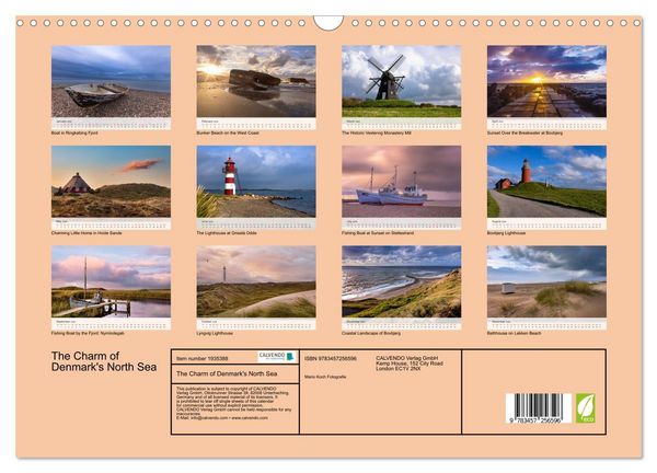 Produktbild: The Charm of Denmark's North Sea (Wall Calendar 2026 DIN A3 landscape), CALVENDO 12 Month Wall Calendar
