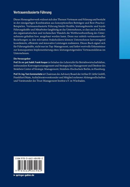 Produktbild: Vertrauensbasierte F&uuml;hrung