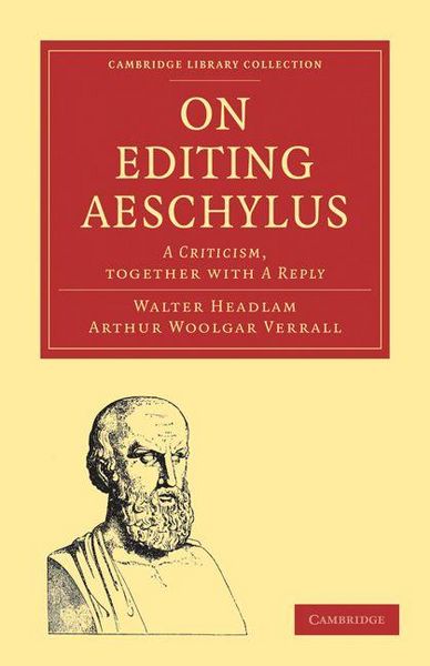 Produktbild: On Editing Aeschylus